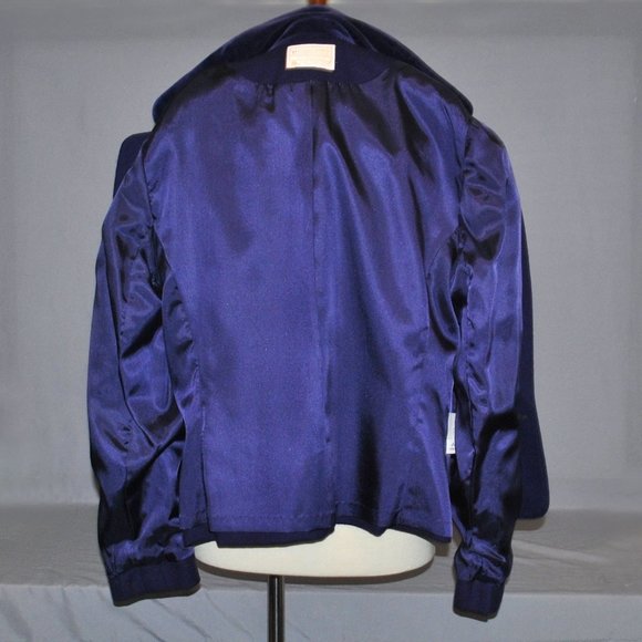 Pendleton Wool Blazer Size 10 Purple w/ Velvet Collar - Picture 3 of 10